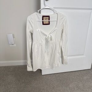 Hollister Holiday Vault Ribbon front Babydoll Top